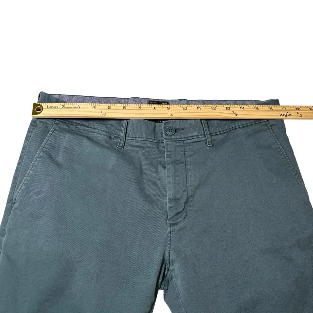 J. Crew 484 Slim Fit Chino Tech Pants Men's 33x30 Green Casual Preppy- See Desc